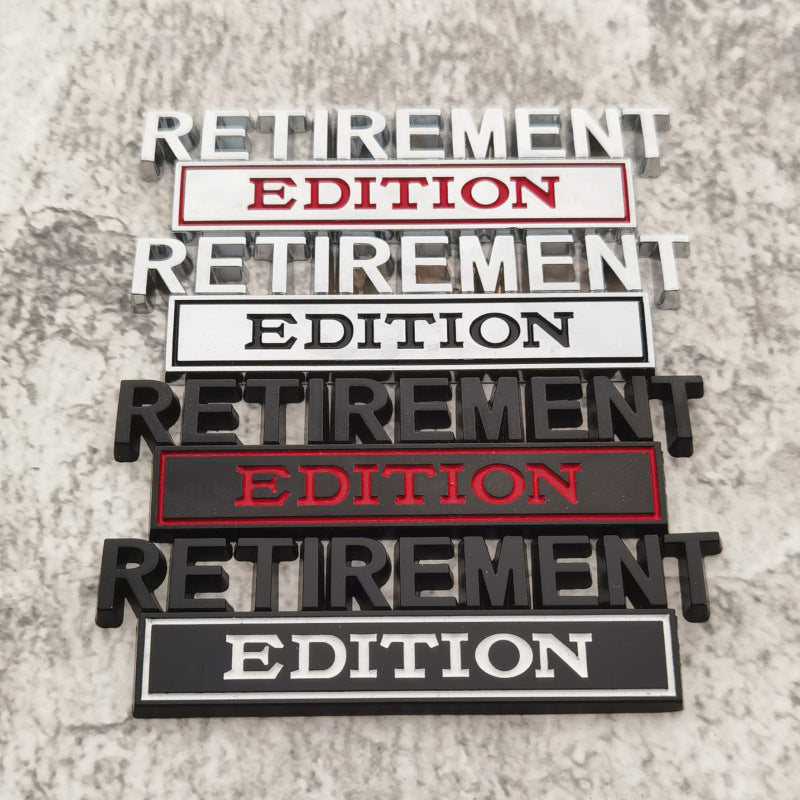 RETIREMENT EDITION Emblems | 2Pcs
