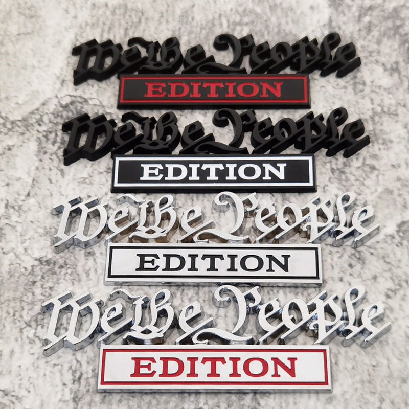 We The People Edition 3D Emblem | 2Pcs