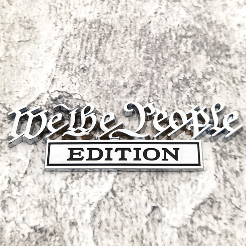 We The People Edition 3D Emblem | 2Pcs