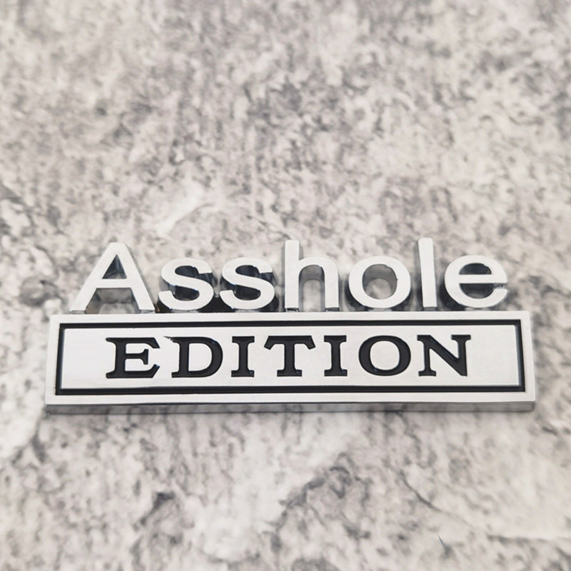 Asshole Edition Badge 3D Emblem | 2Pcs
