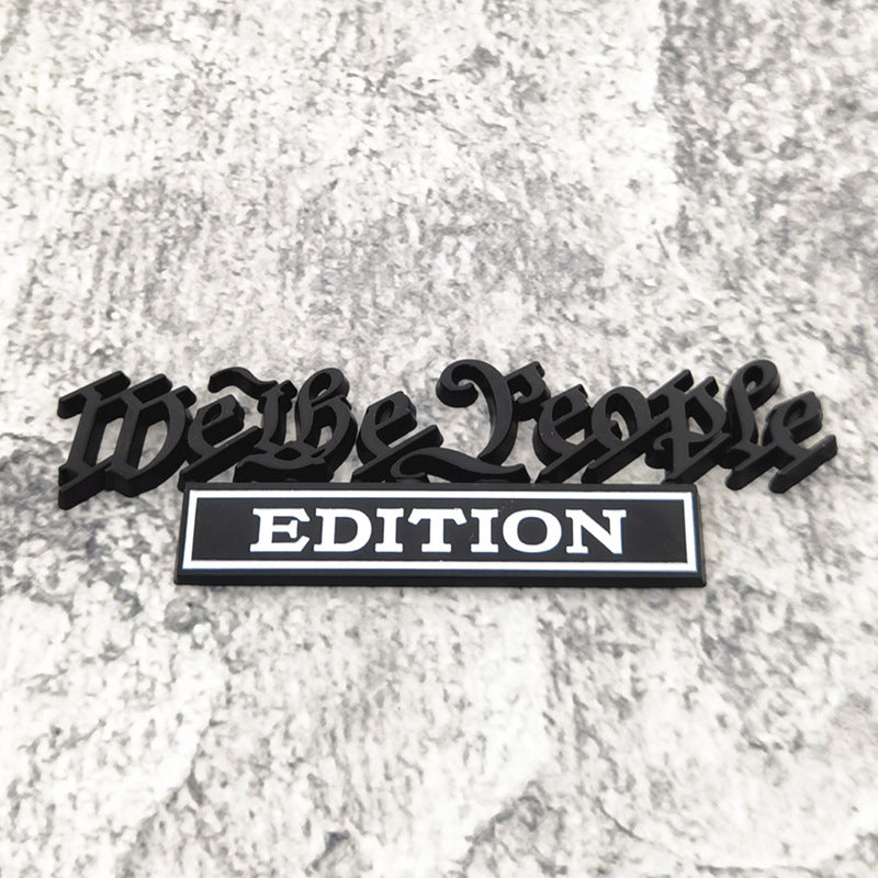 We The People Edition 3D Emblem | 2Pcs