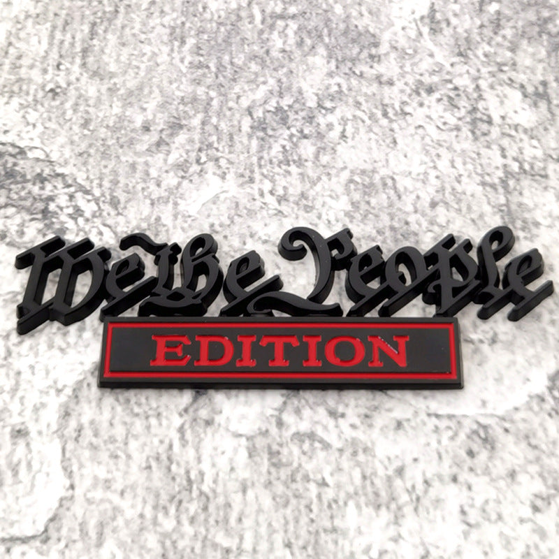 We The People Edition 3D Emblem | 2Pcs
