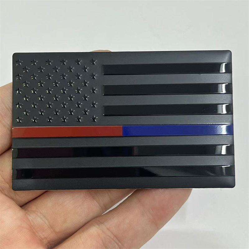 3D Metal American Flag Decal | 2Pcs