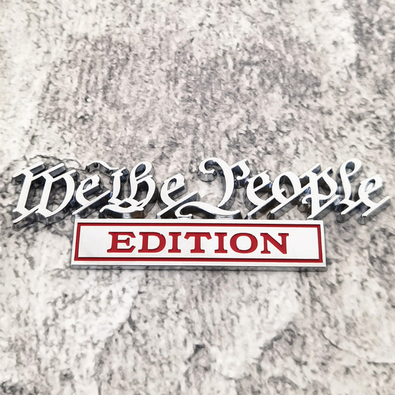 We The People Edition 3D Emblem | 2Pcs