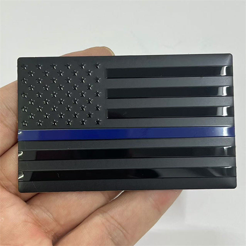 3D Metal American Flag Decal | 2Pcs