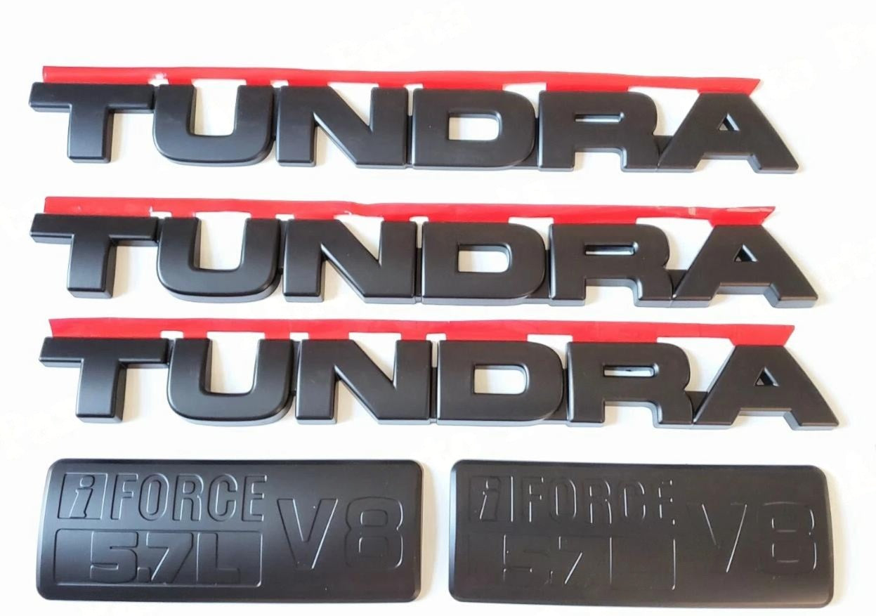 Matte Black Emblem Overlay Kit for 2007–2013 Toyota Tundra