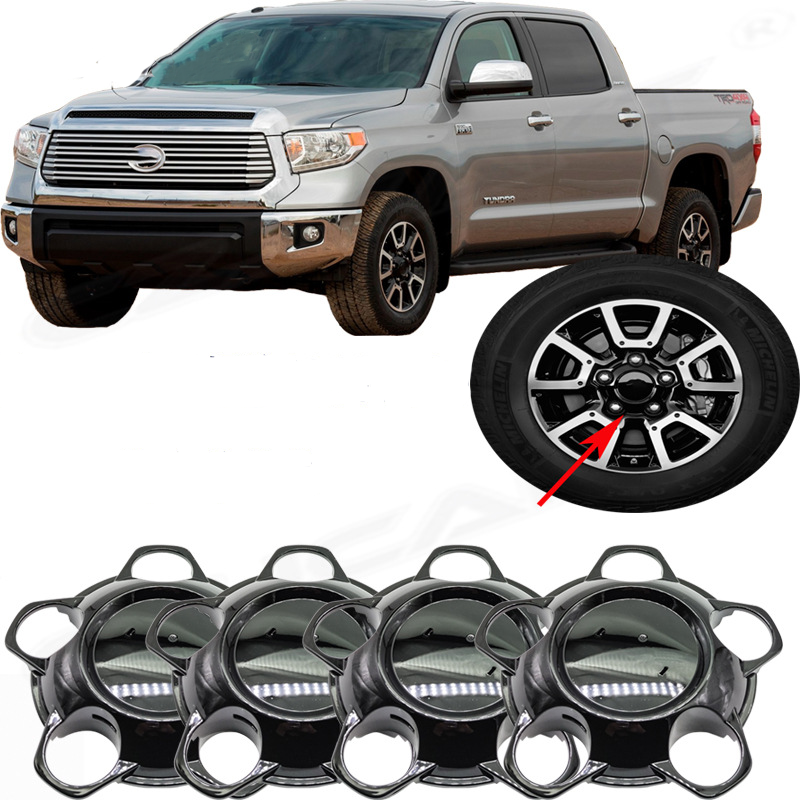 4Pcs 2014-2020 Toyota Tundra 75157 Black Center Hub Cap OEM 4260B-0C040