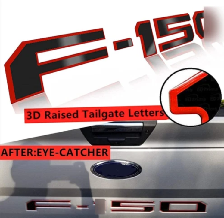 Tailgate Inserts Letters Emblem For 2018-2020 F-150 Truck
