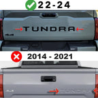 Toyota Tundra Letters Emblem Tailgate Inserts for Tundra 2022-2025