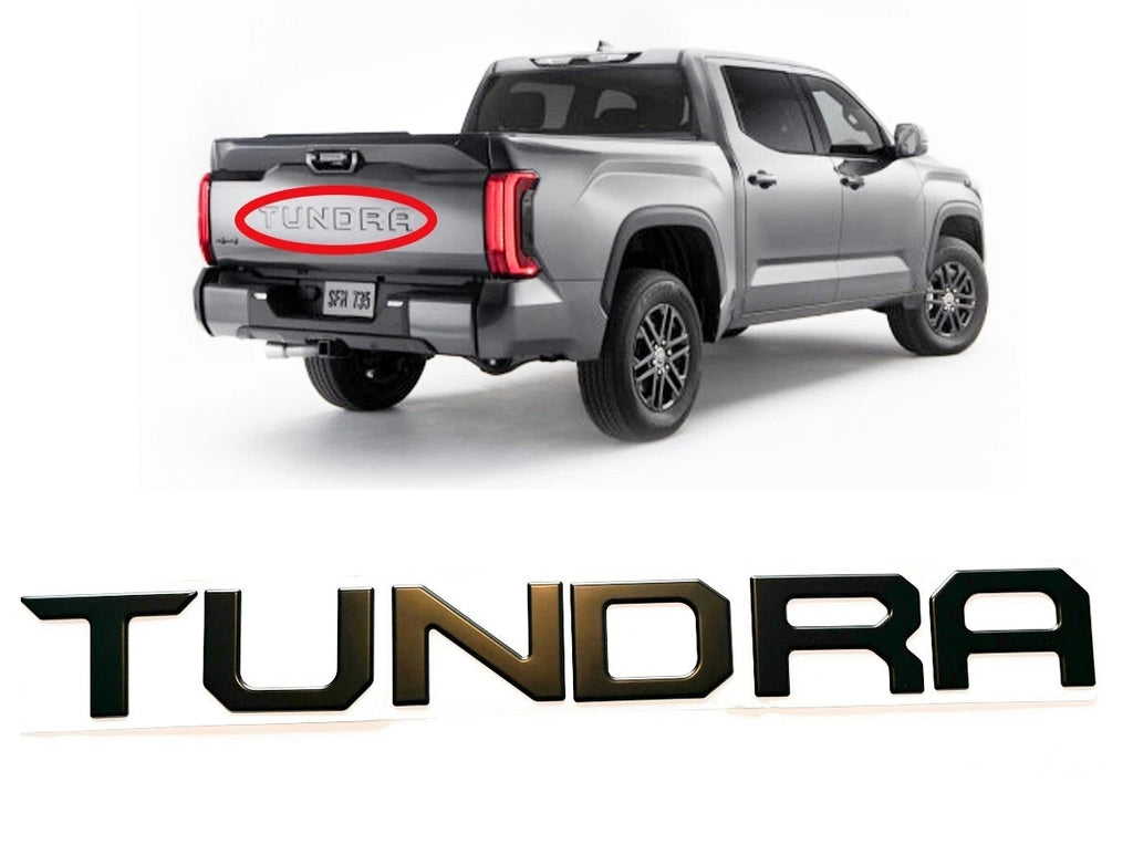 Toyota Tundra Letters Emblem Tailgate Inserts for Tundra 2022-2025