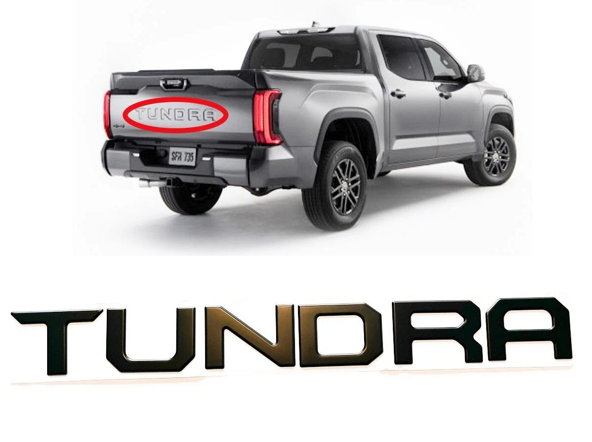 Toyota Tundra Letters Emblem Tailgate Inserts for Tundra 2022-2025