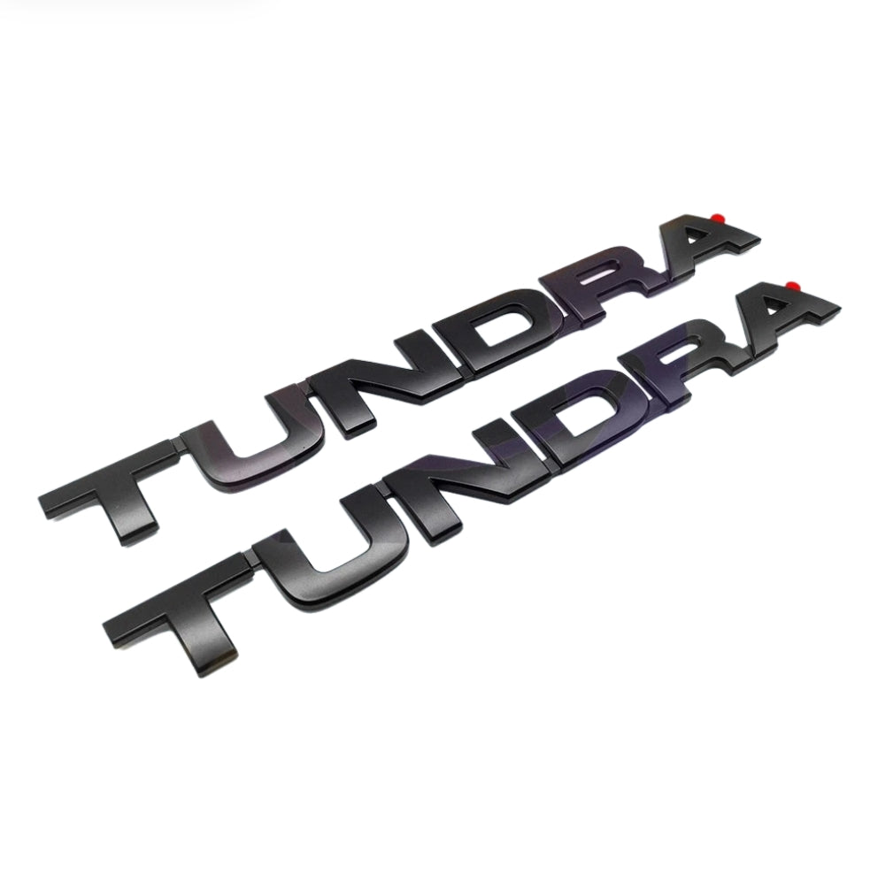 Matte Black Fender Side Emblem Set for 2007–2013 Toyota Tundra | 2Pcs