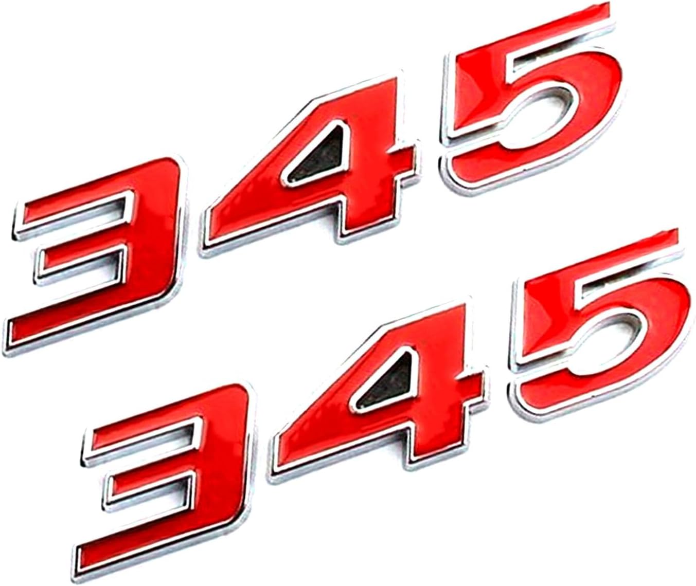 345 Emblems Badge | 2Pcs