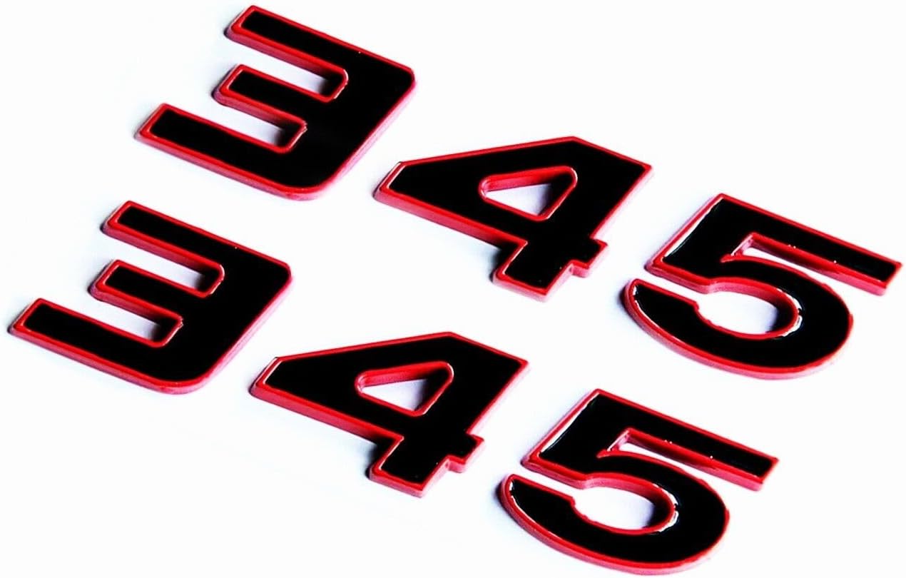 345 Emblems Badge | 2Pcs