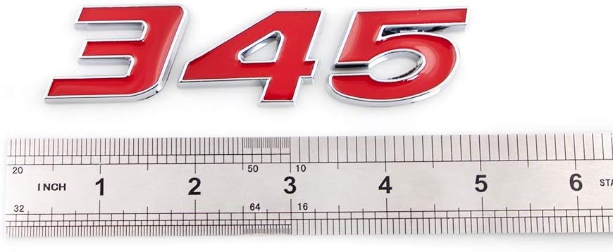 345 Emblems Badge | 2Pcs