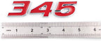 345 Emblems Badge | 2Pcs