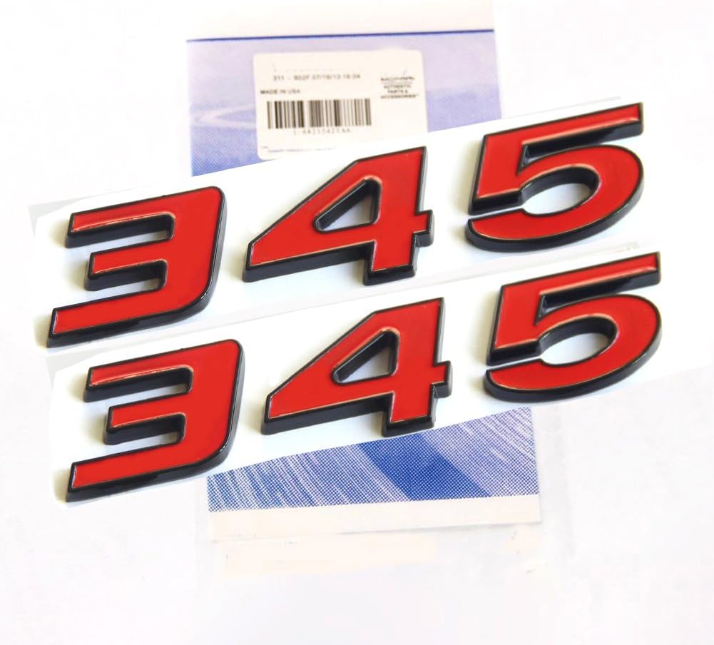 345 Emblems Badge | 2Pcs