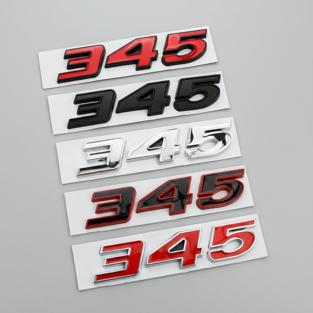345 Emblems Badge | 2Pcs