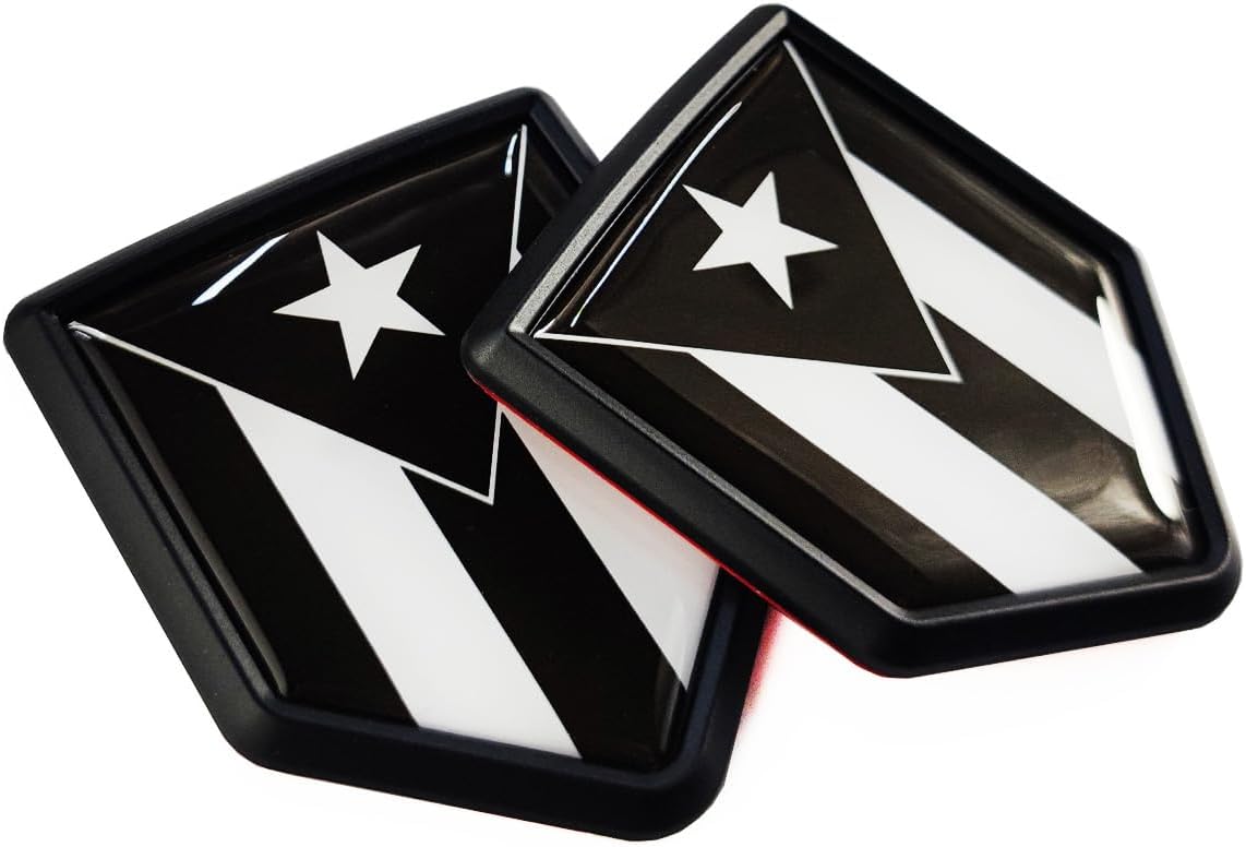 3D US American Flag Shield Decal Sticker | 2Pcs