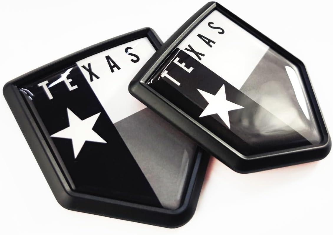 3D US American Flag Shield Decal Sticker | 2Pcs