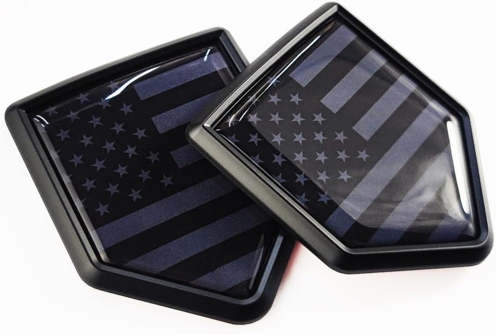 3D US American Flag Shield Decal Sticker | 2Pcs
