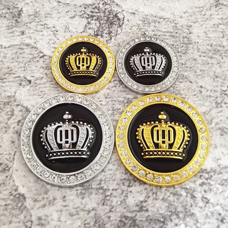 3D Crown Car Emblem | 2Pcs