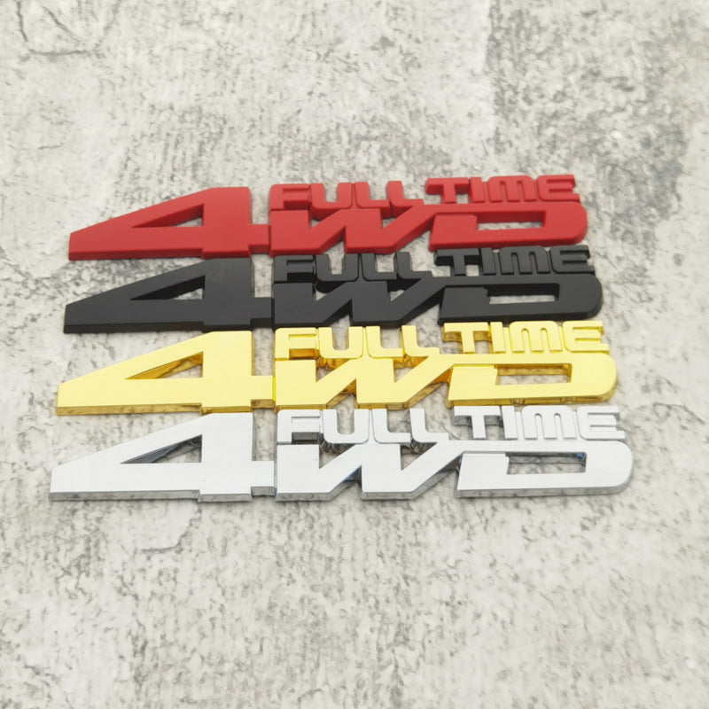 4WD FULL TIME Emblem | 2Pcs