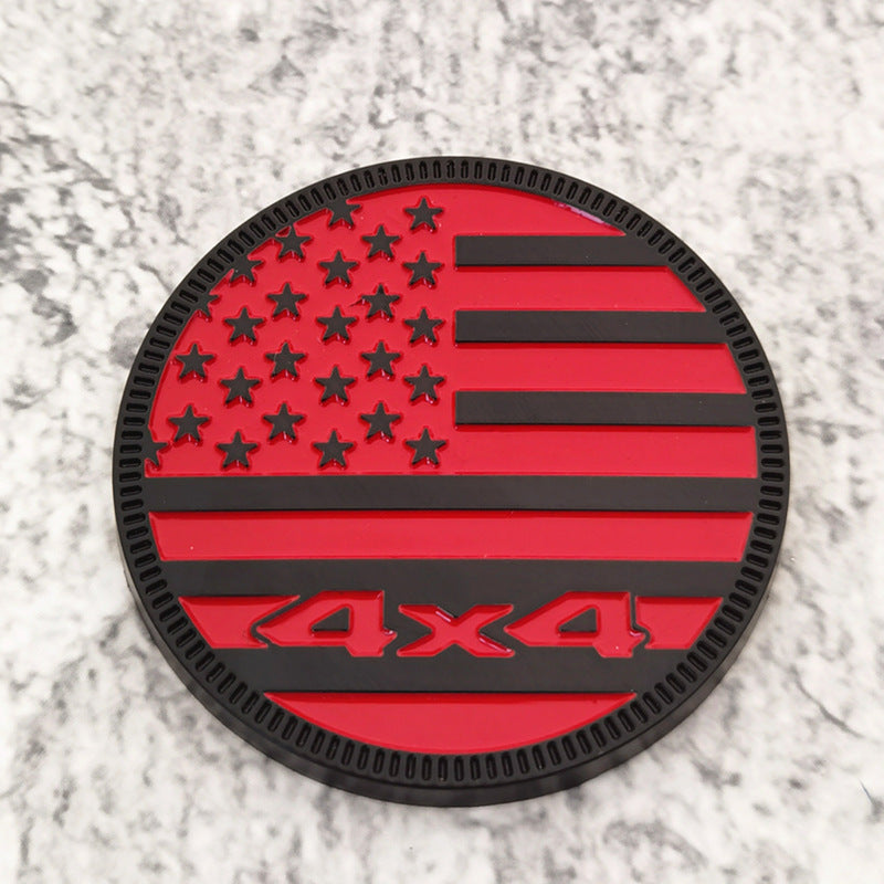 4x4 American Flag Emblems | 2Pcs