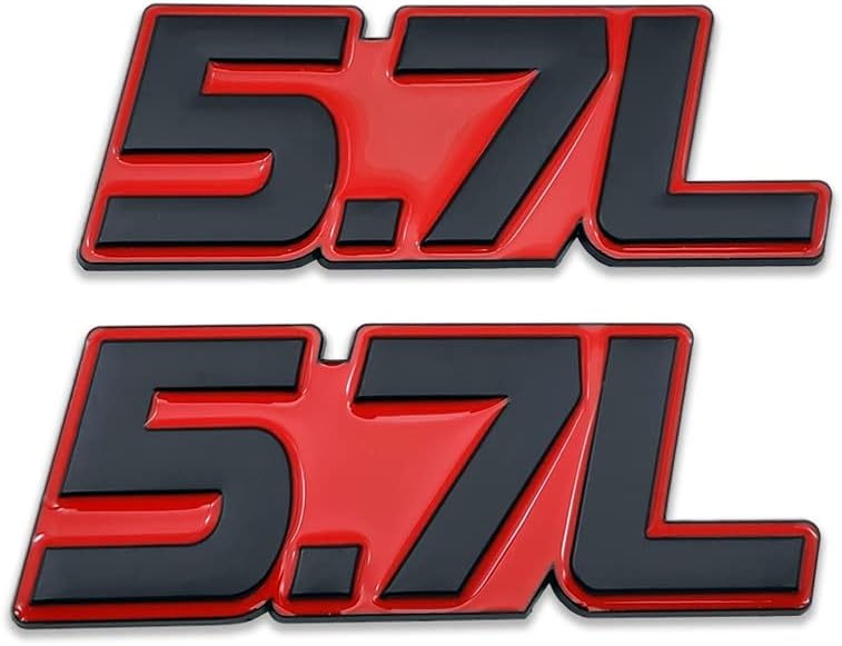 5.7L 6.4L Emblems Badge | 2Pcs