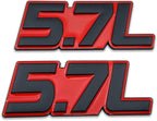5.7L 6.4L Emblems Badge | 2Pcs