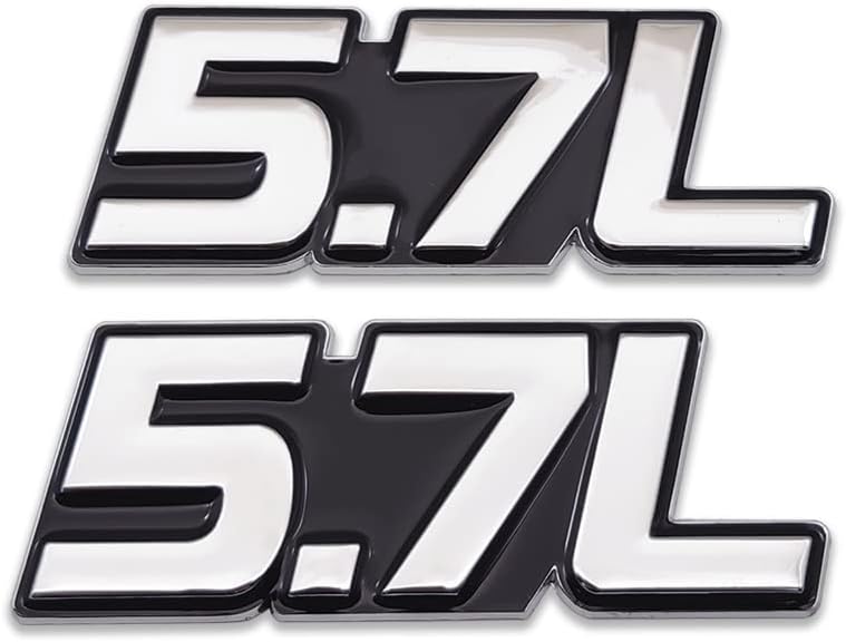 5.7L 6.4L Emblems Badge | 2Pcs