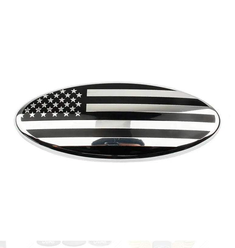 7-Inch Ford Oval Emblem Overlay – ABS Adhesive Badge Cover | 1Pc