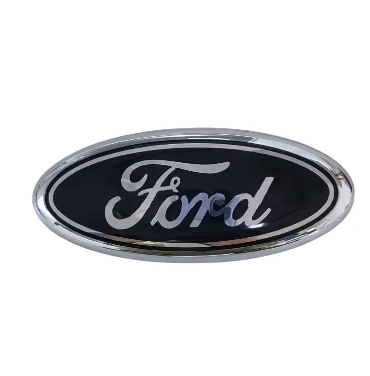 7-Inch Ford Oval Emblem Overlay – ABS Adhesive Badge Cover | 1Pc