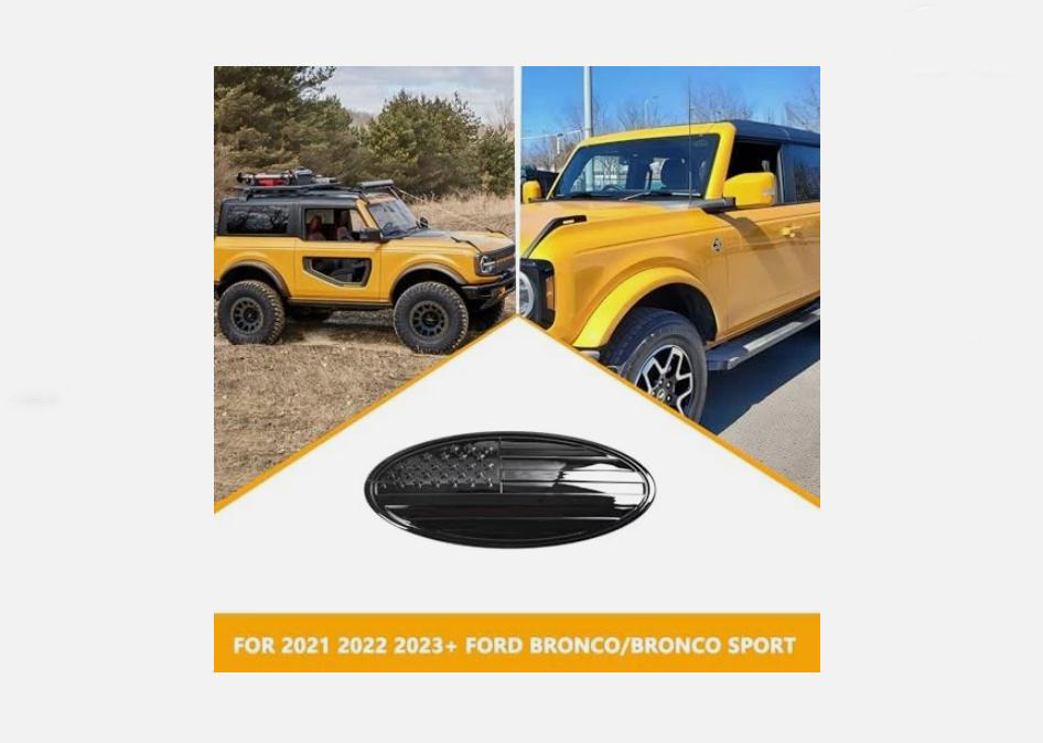 5-Inch 2020-2026 Ford Bronco Sport Tailgate Emblem Overlay