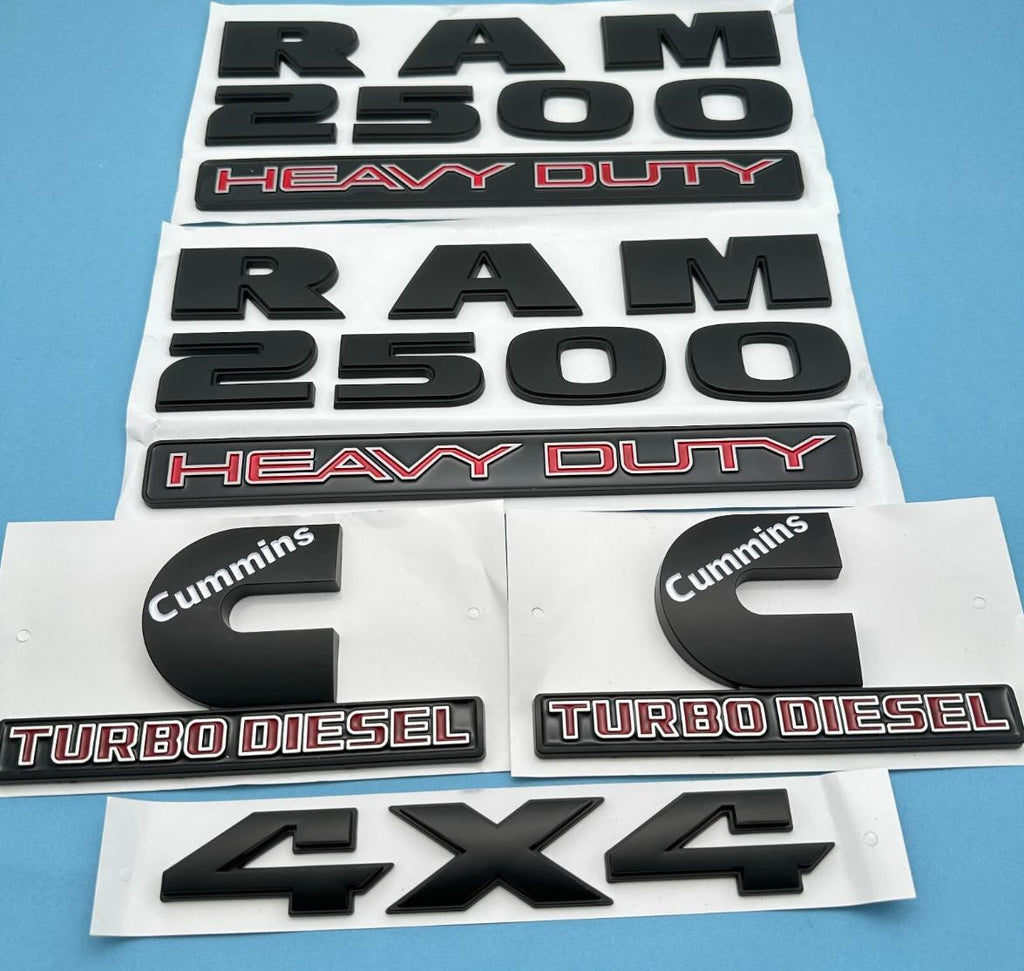 Heavy Duty Emblem Set for 2013–2018 RAM 2500 or RAM 3500 | 5Pcs