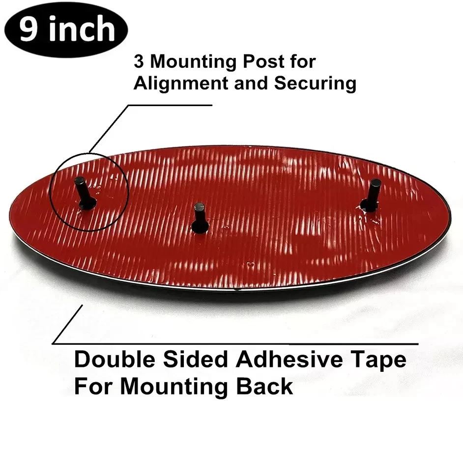 9 Inch Front Rear Emblem for Ford | 1Pc