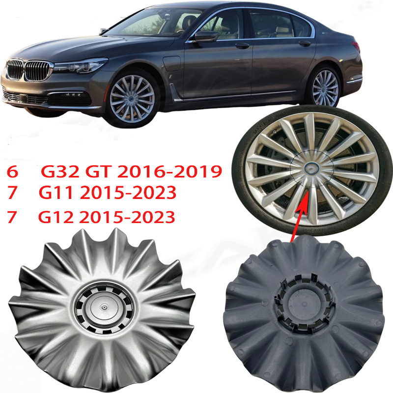 4Pcs BMW 740I G12 WHEEL CENTER CAP HUBCAP COVER W/ LOGO OEM 36136868053