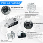 High-Definition LED Door Welcome Logo Lights | 4Pcs