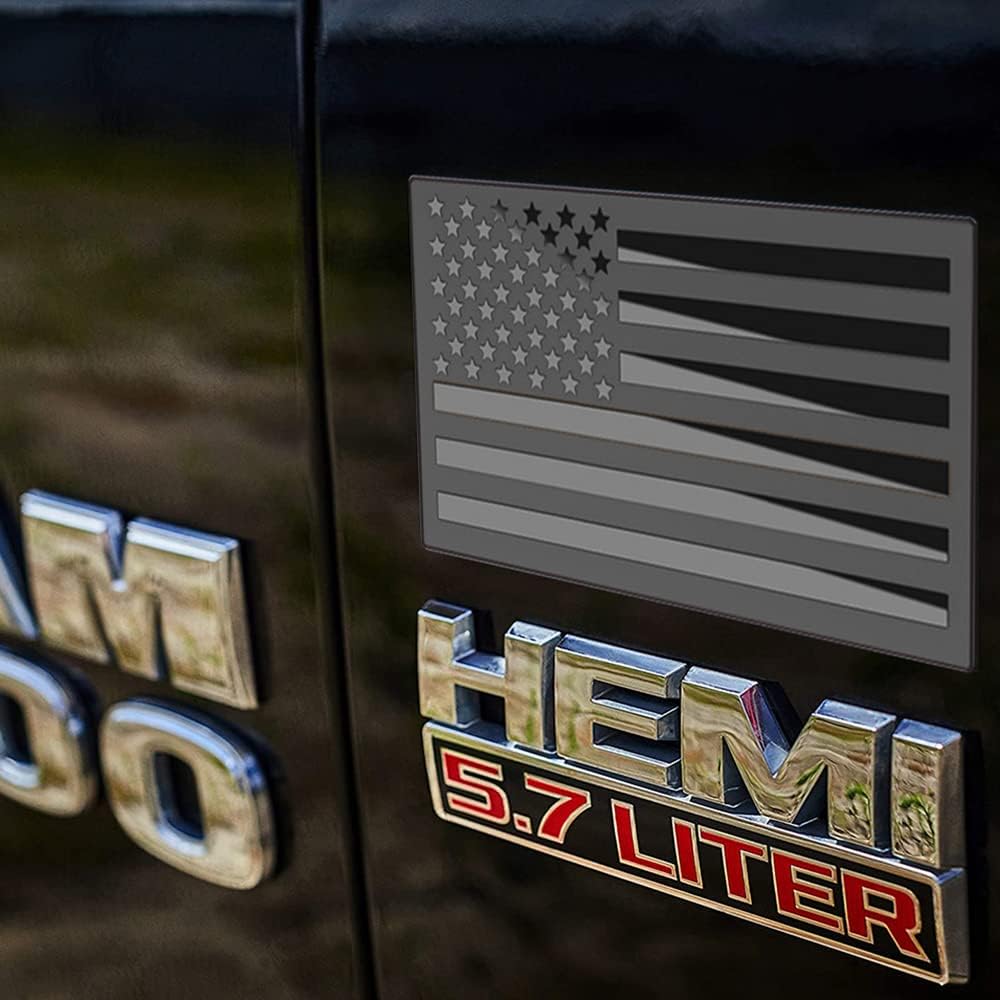 3D Metal American Flag Decal | 2Pcs
