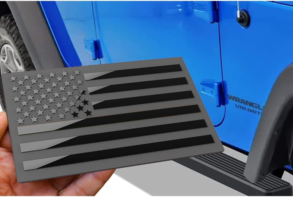 3D Metal American Flag Decal | 2Pcs