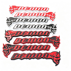 2Pcs Dodge Challenger DEMON Metal Emblem Badge
