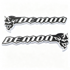 2Pcs Dodge Challenger DEMON Metal Emblem Badge
