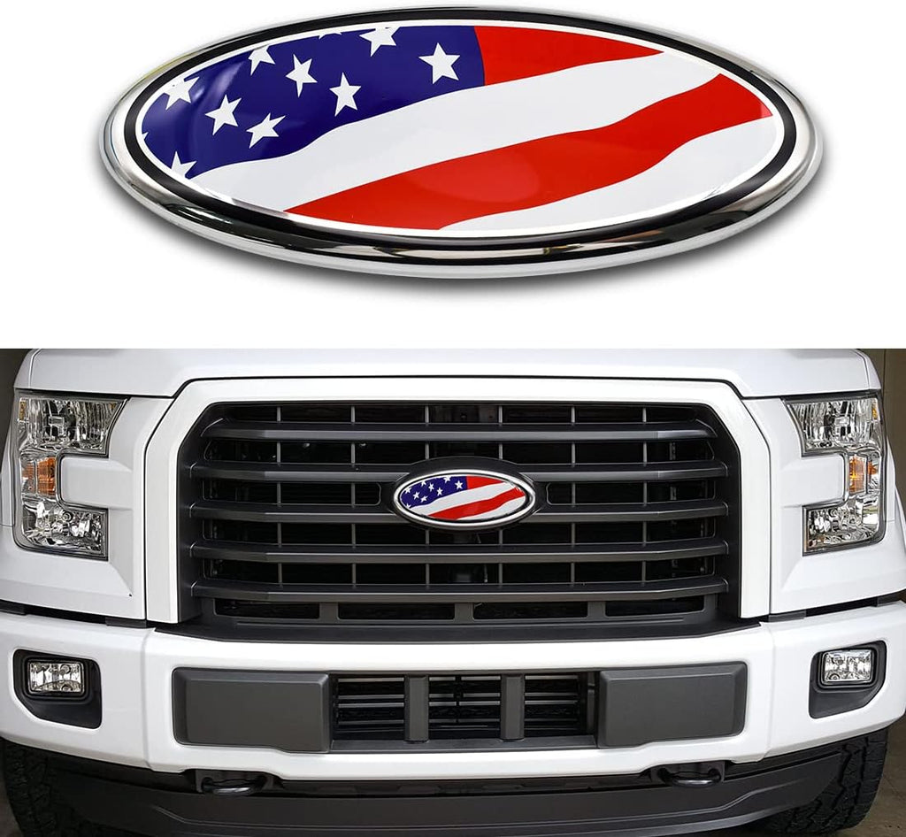 9 Inch Front Rear Emblem for Ford | 1Pc