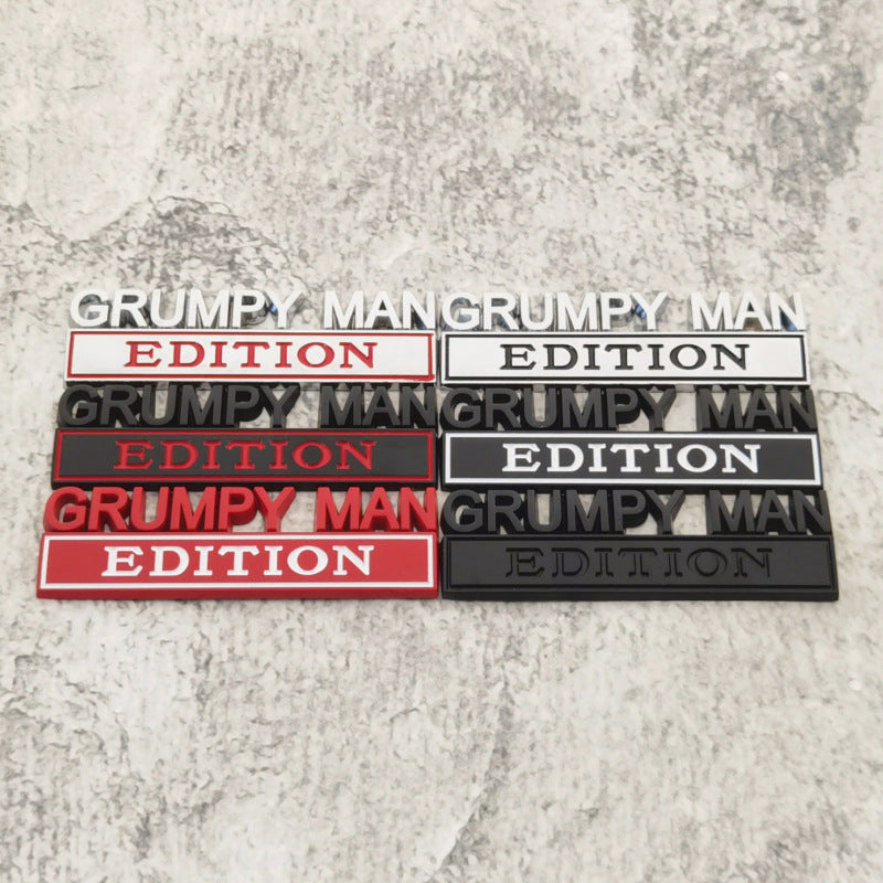 Grumpy Man Edition Emblems | 2Pcs