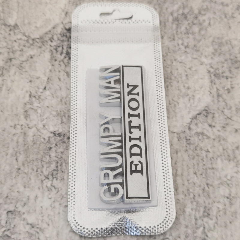 Grumpy Man Edition Emblems | 2Pcs