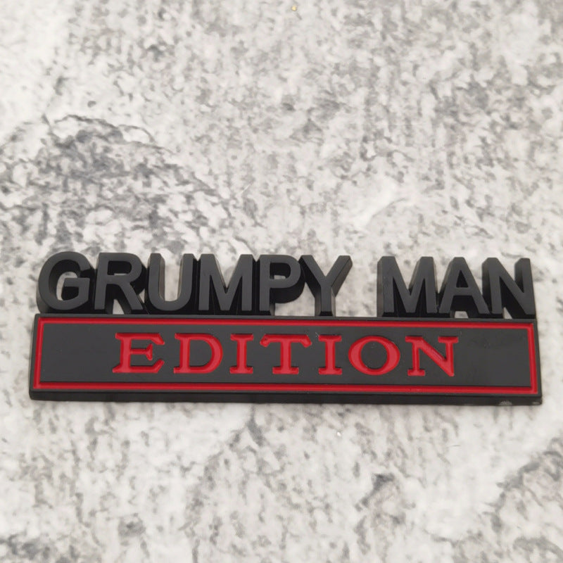 Grumpy Man Edition Emblems | 2Pcs