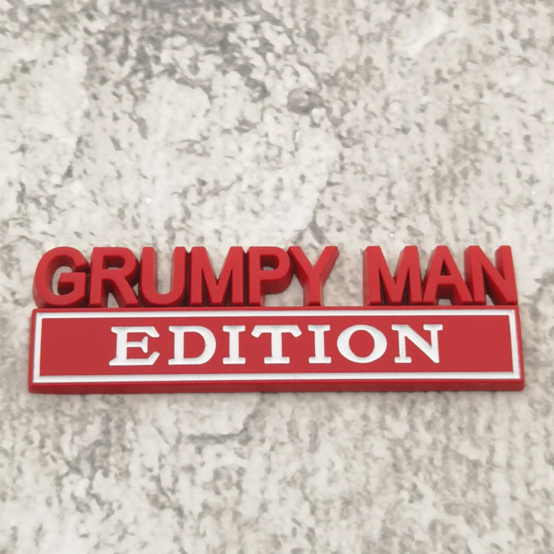 Grumpy Man Edition Emblems | 2Pcs