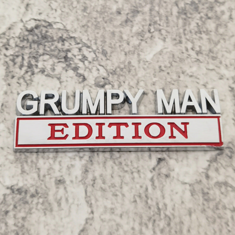 Grumpy Man Edition Emblems | 2Pcs