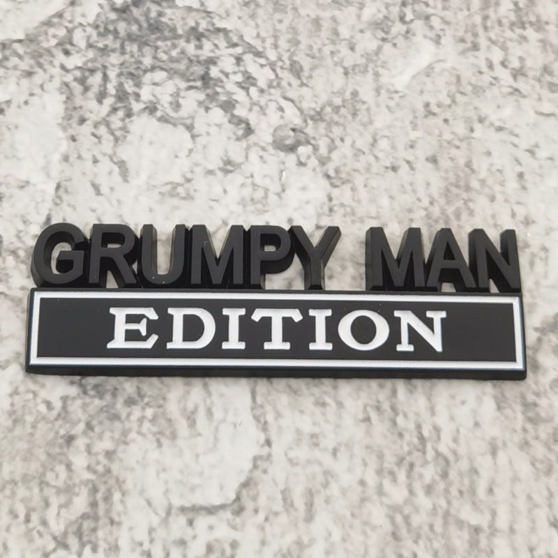 Grumpy Man Edition Emblems | 2Pcs
