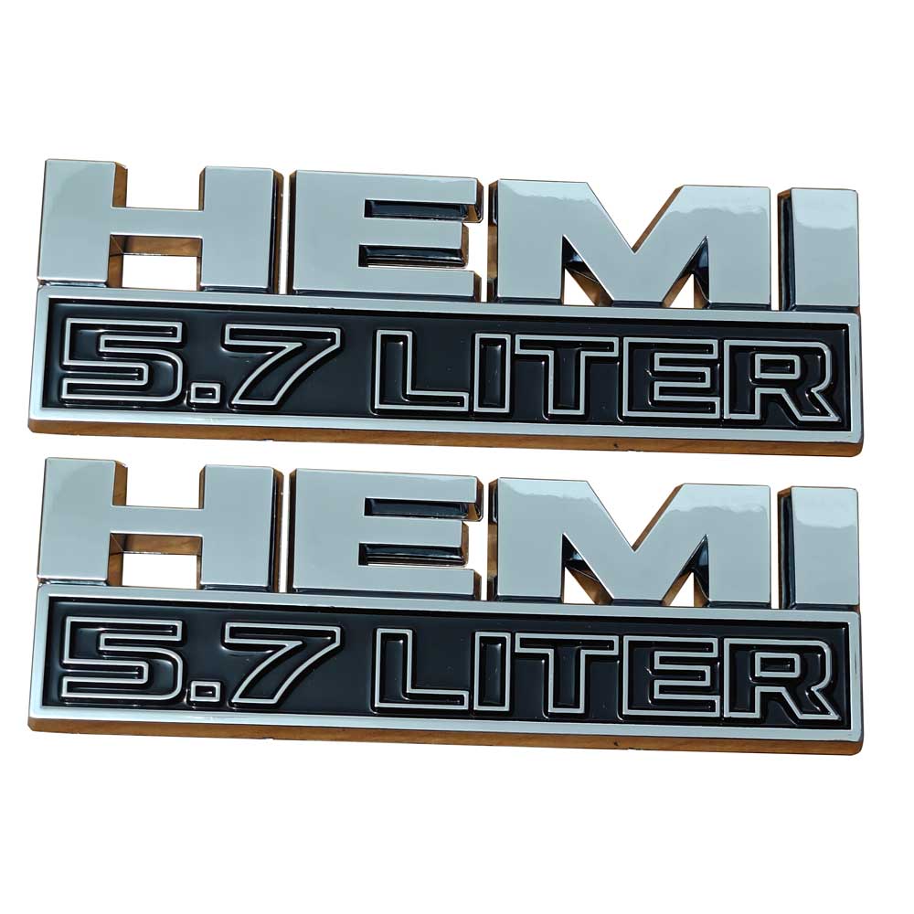 HEMI 5.7 LITER Emblems | 2Pcs